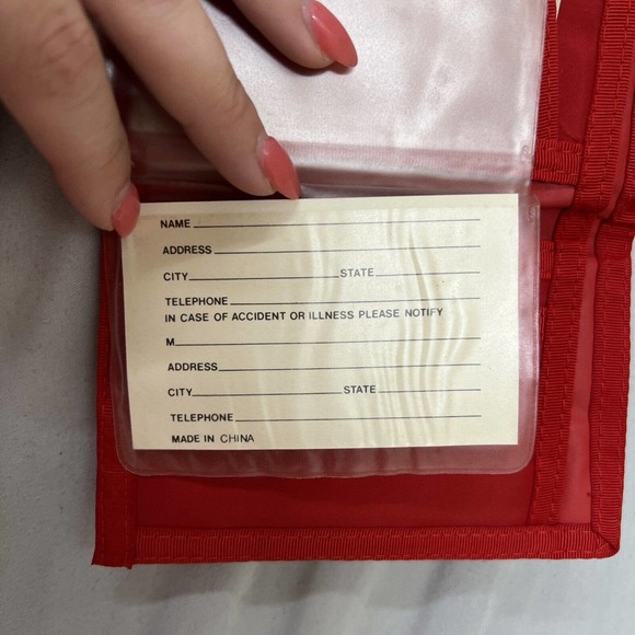 NEW Vintage Official Surf Club Coca-Cola Trifold wallet Excellent Condition Red - Picture 6 of 10